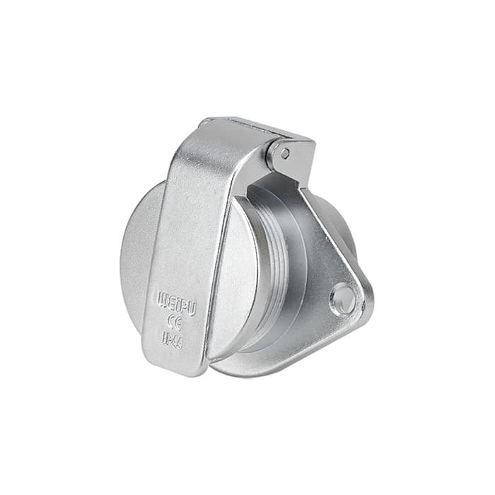 WF-ZG Series 2-hole flange receptacle with cap 2