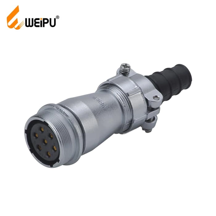 WF-ZI Series In-line receptacle with cable clamping plates IP65 1 - WEIPU