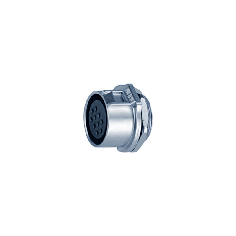 WEIPU WK20 ZMP rear‑nut mount metal circular industrial receptacle - WEIPU