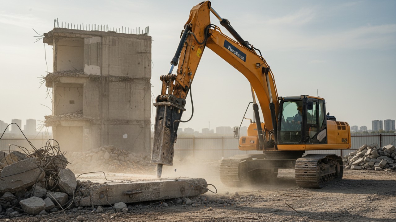 excavator demolition attachment efficiency