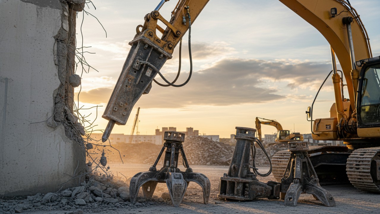 excavator demolition tools