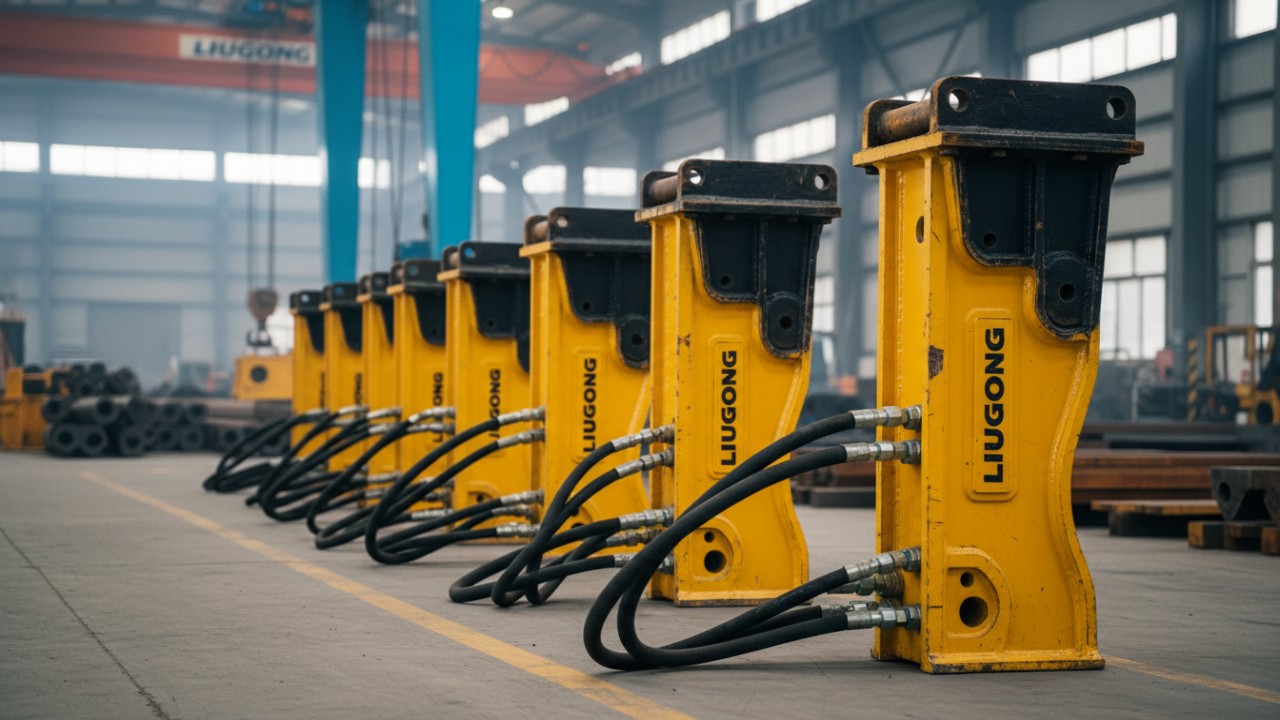 excavator hydraulic hammer attachments