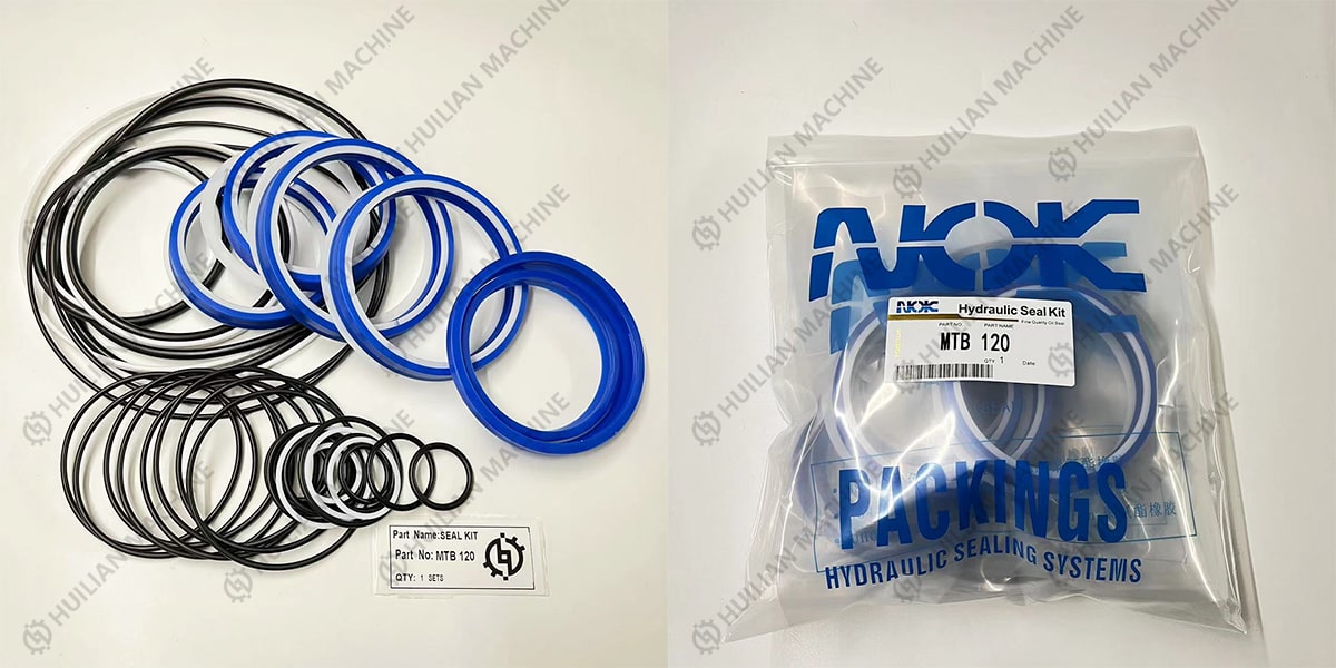 MTB120 excavator hydraulic rock breaker oil seal kit