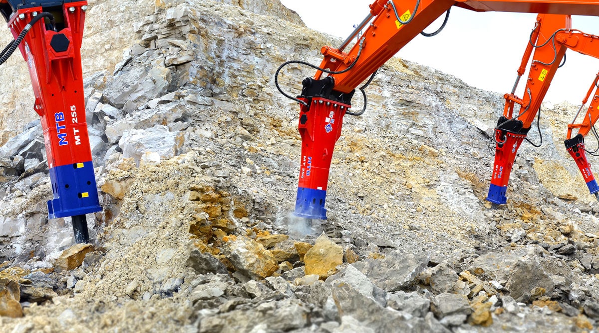 MTB255 excavator hydraulic rock breaker parts huilian