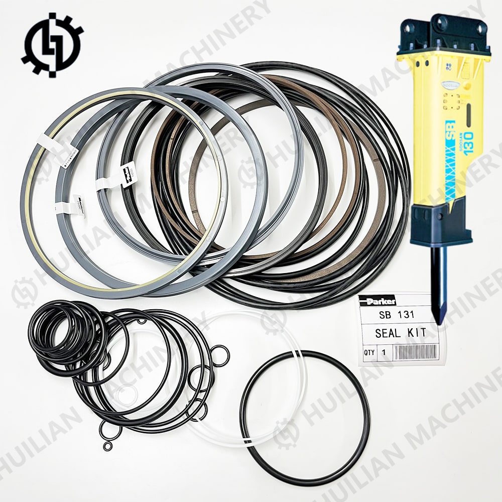 Parker SB131 hydraulic breaker oil seal kit with hydraulic rock hammer.