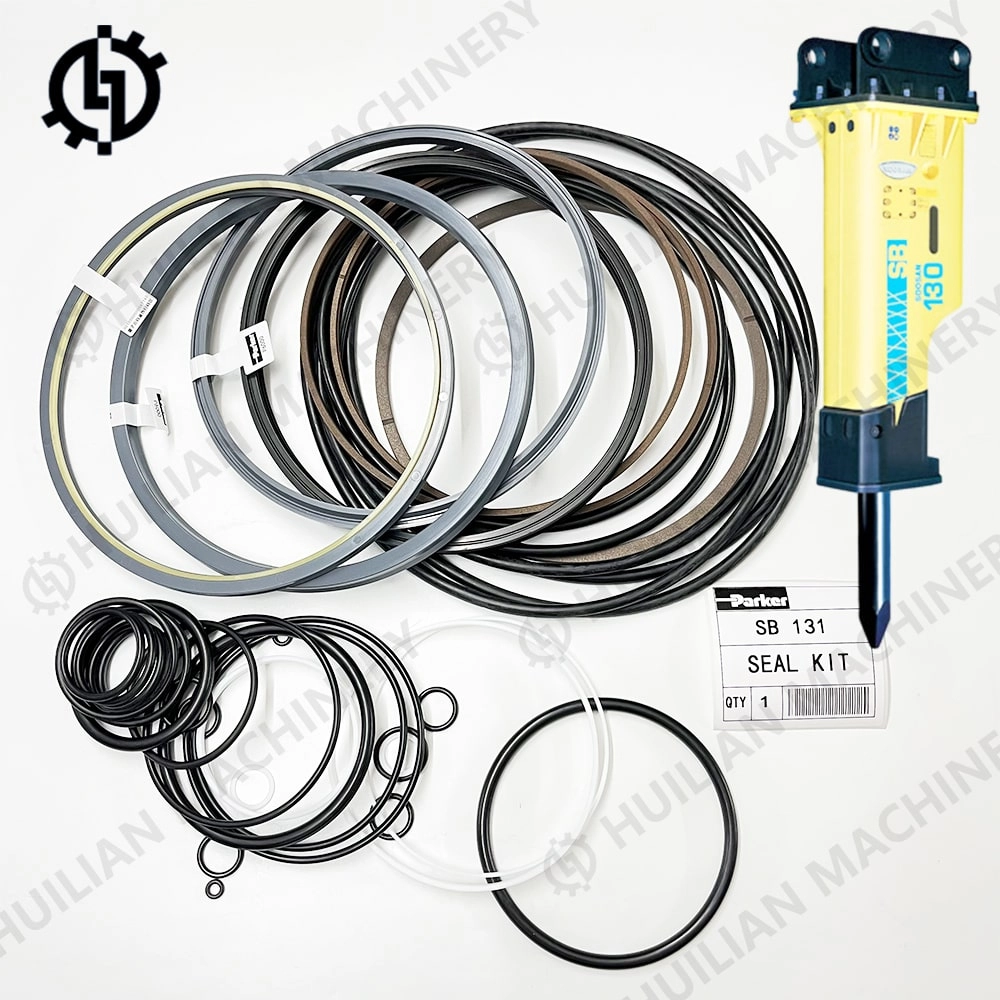 Parker SB131 hydraulic breaker oil seal kit with hydraulic rock hammer.