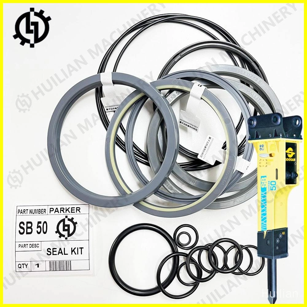 Parker seal SB 50Hydraulic Breaker Seal Kit C1X001 with Soosan hydraulic breaker hammer.