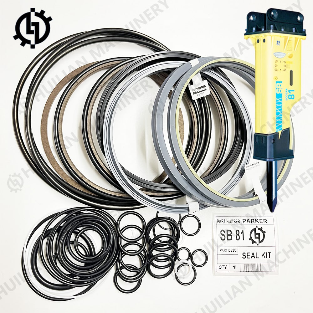 Oil Seal Parker SB81 Seal Kit for excavator hydraulic rock breaker hammer.