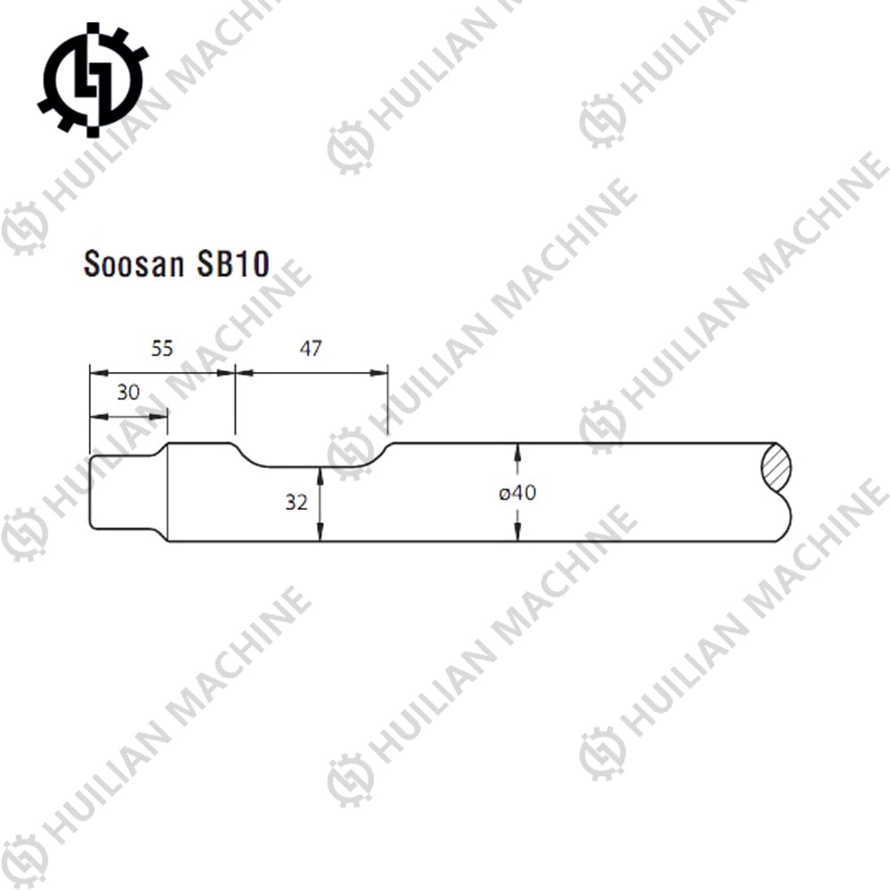 SB10 breaker chisel size
