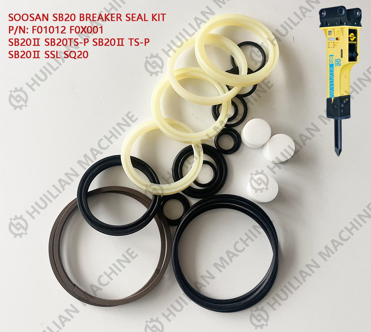 SB20 excavator hydraulic rock hammer seal kit