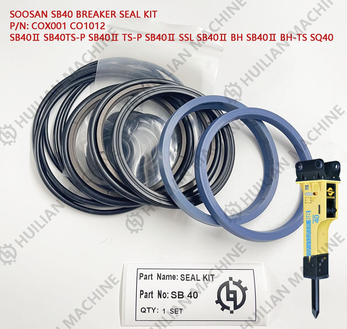 SB40 bks breaker oil seal kit
