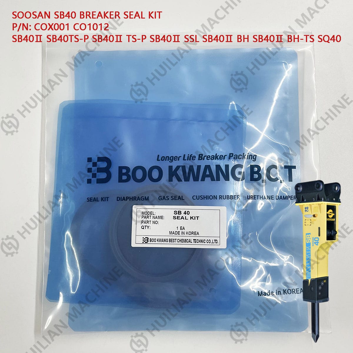 SB40 bks breaker seal kit