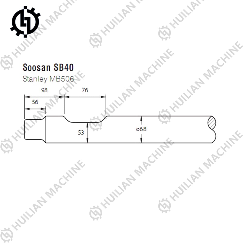 SB40 breaker chisel