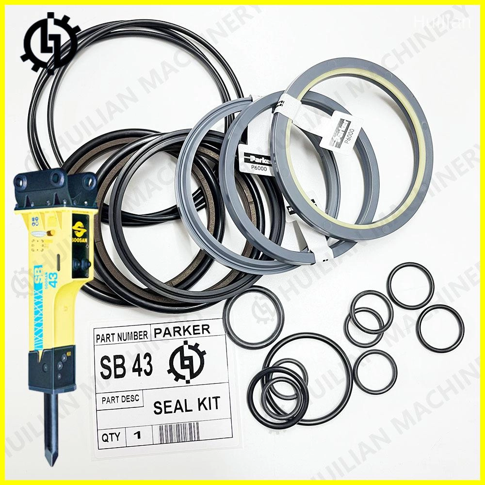 F91012 Parker SB 43 hydraulic breaker seal kit for soosan hydraulic hammer with chisel.