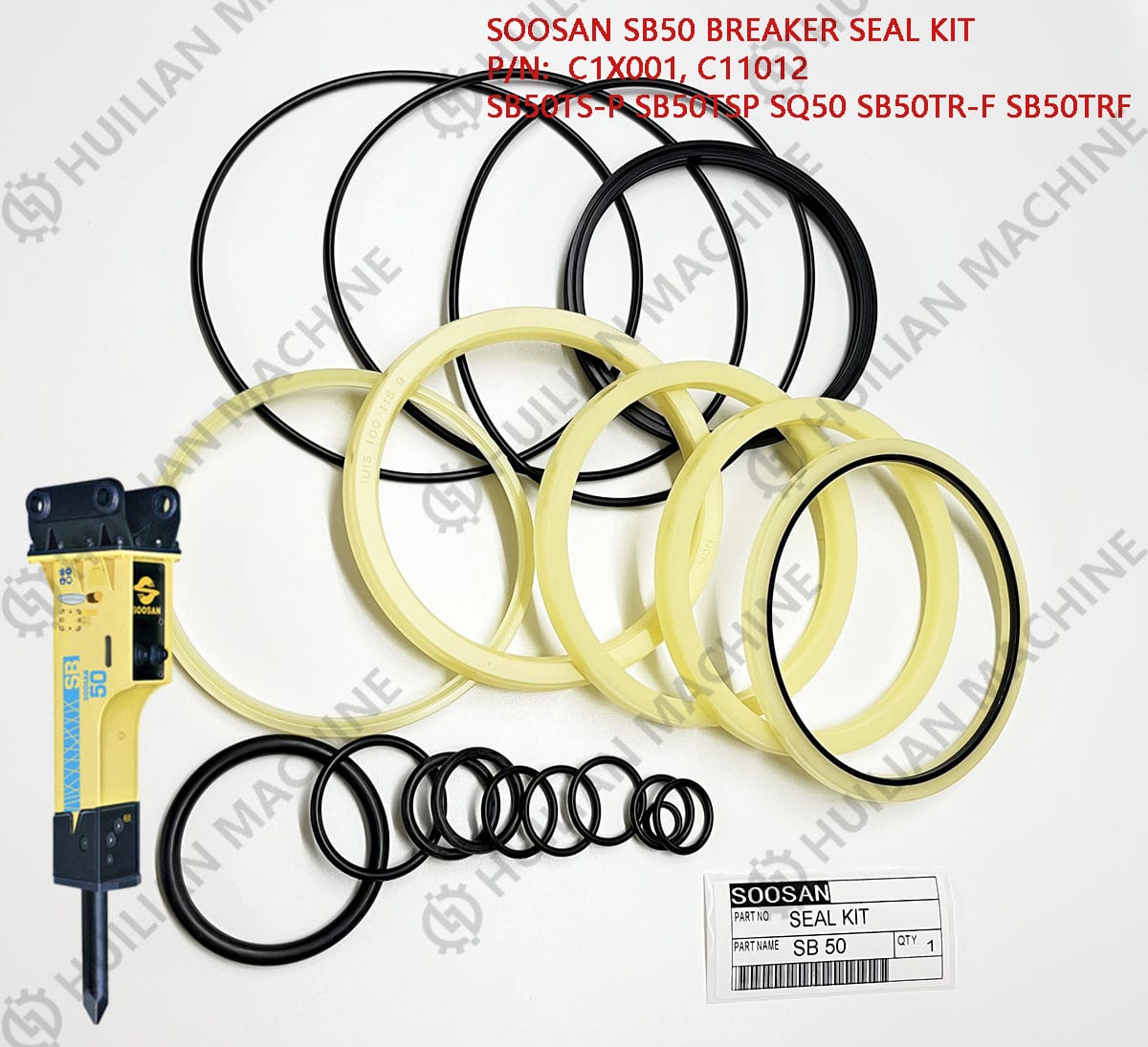 SB50 excavator attachment hydraulic breaker oil seal kit