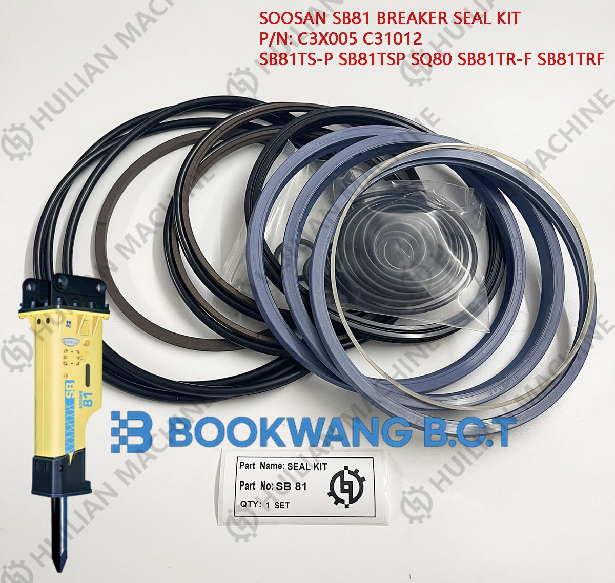 SB81 excavator rock breaker bks seal kit