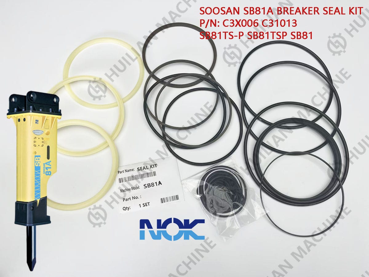 SB81A excavator hydraulic rock hammer nok oil seal kit