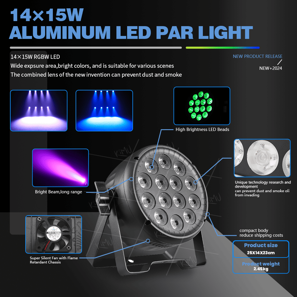 14x15W par light