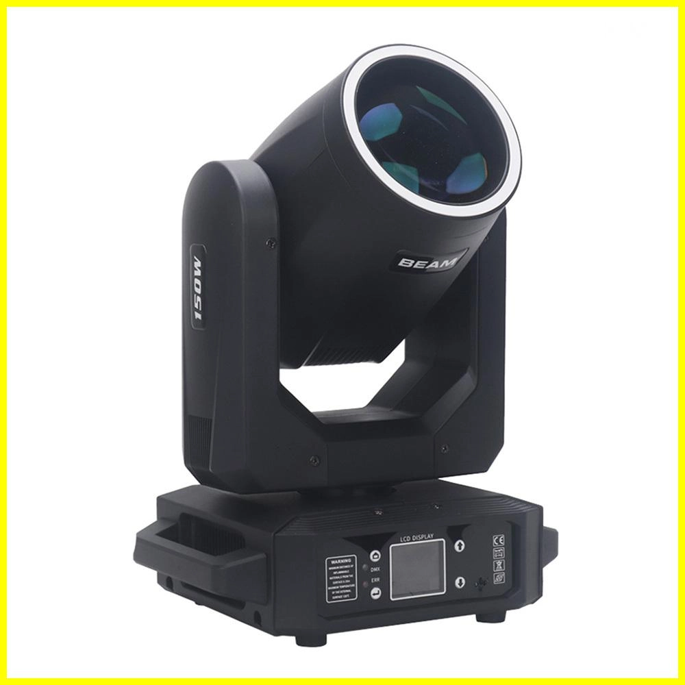 150W-Beam-Moving-Head-Light-com-Anel4 Luz de cabeça móvel de feixe de 150 W com anel 4