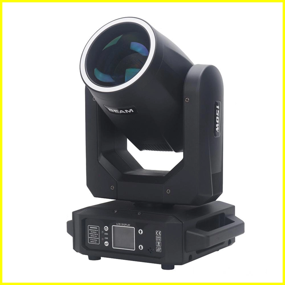 150W-Beam-Moving-Head-Light-com-Anel2 Luz de cabeça móvel de feixe de 150 W com anel 2