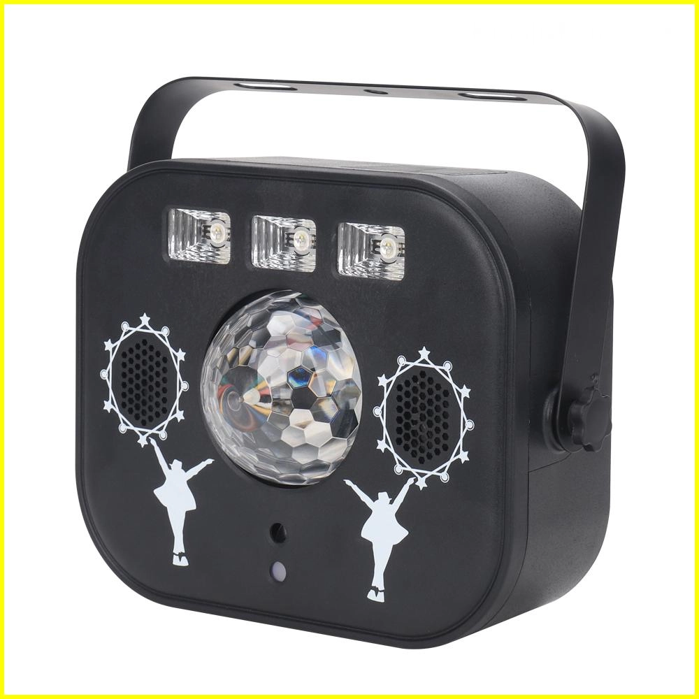 LED-Efeito-de-Palco-Luz4 Luz de bola de discoteca preta com alto-falantes