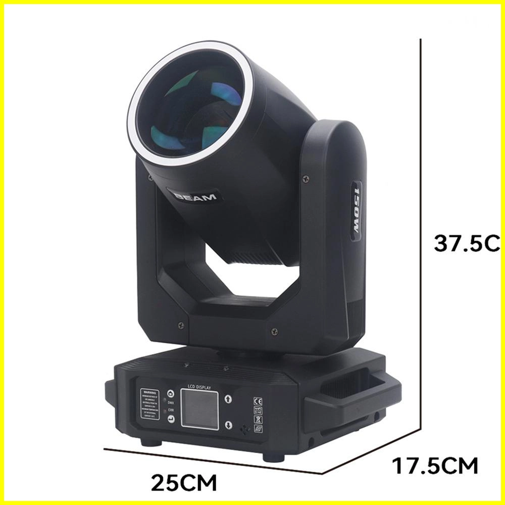 Luz de cabeça móvel de feixe de 150 W com anel (1)