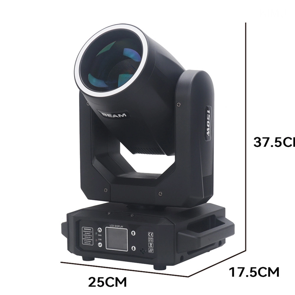 Luz de cabeça móvel de feixe de 150 W com anel (1)