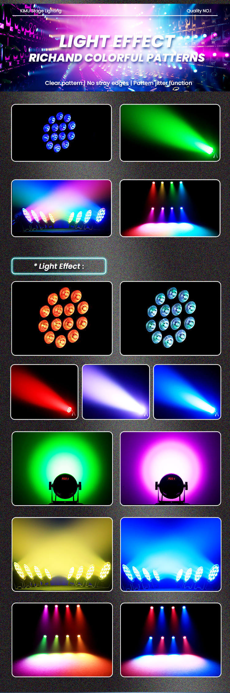 14x15W par light