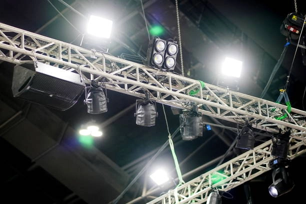 stage with various lighting products