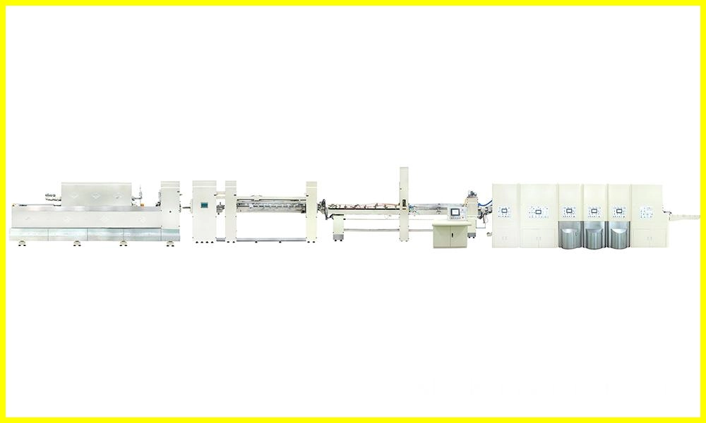 Computerized-Flexo-Printing-Slotting-Die-Cutting-Inline-Folding-Gluing-and-Stitching-Machine Computerized Flexo Printing Slotting Die-Cutting Inline Folding Gluing and Stitching Machine