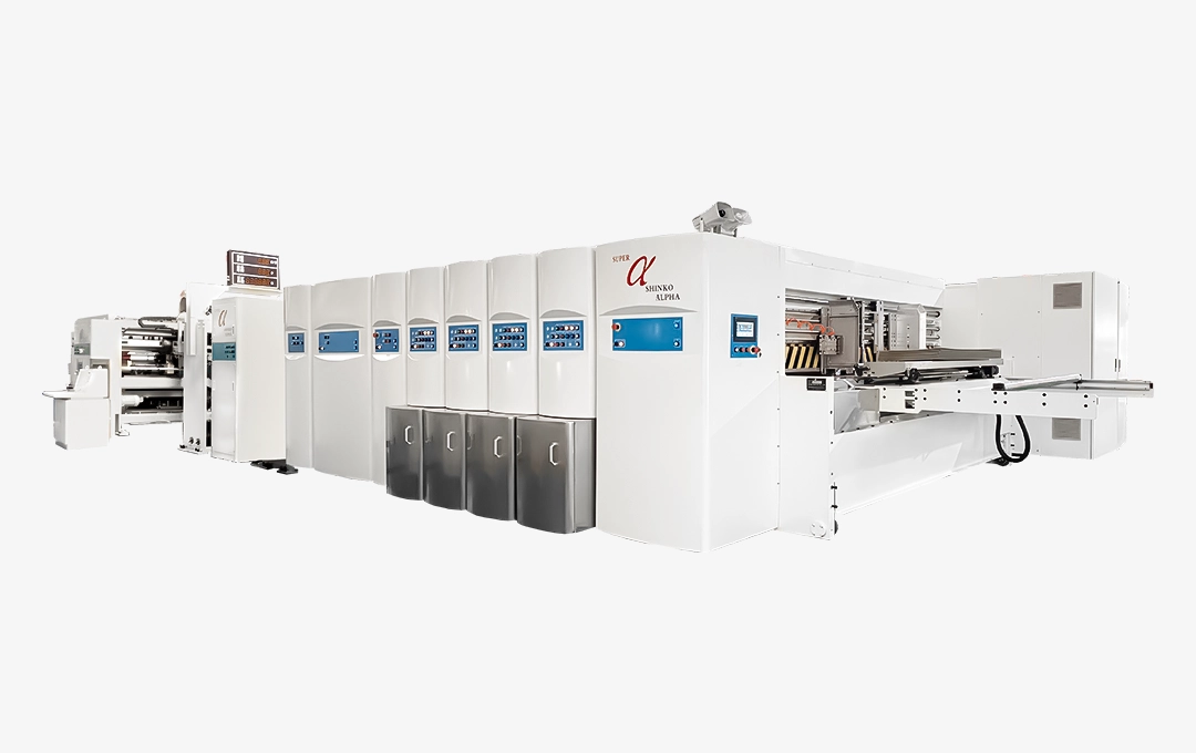 Sα-Full-Servo-Drive-Flexo-Printing-Slotting-Die-Cutting-Inline-Folding-Gluing-Countering-Ejecting-Machine Sα-Full Servo Drive Flexo Printing Slotting Die Cutting Inline Folding Gluing Countering Ejecting Machine