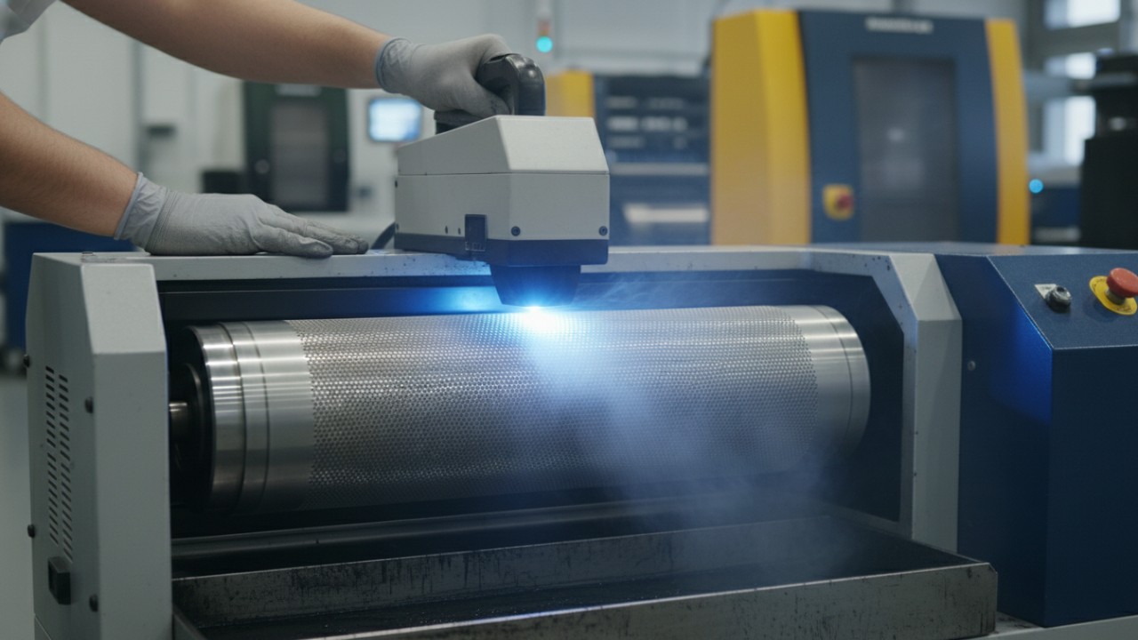 Anilox roller cleaning