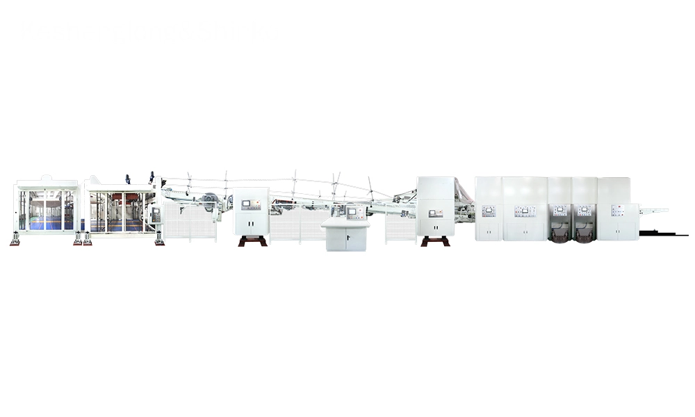 Jumbo-Flexo-Bottom-Printing-Slotting-Die-Cutting-Inline-Folding-Gluing-Countering-Ejecting-Machine Jumbo Flexo Bottom Printing Slotting Die-Cutting Inline Folding Gluing Countering Ejecting Machine