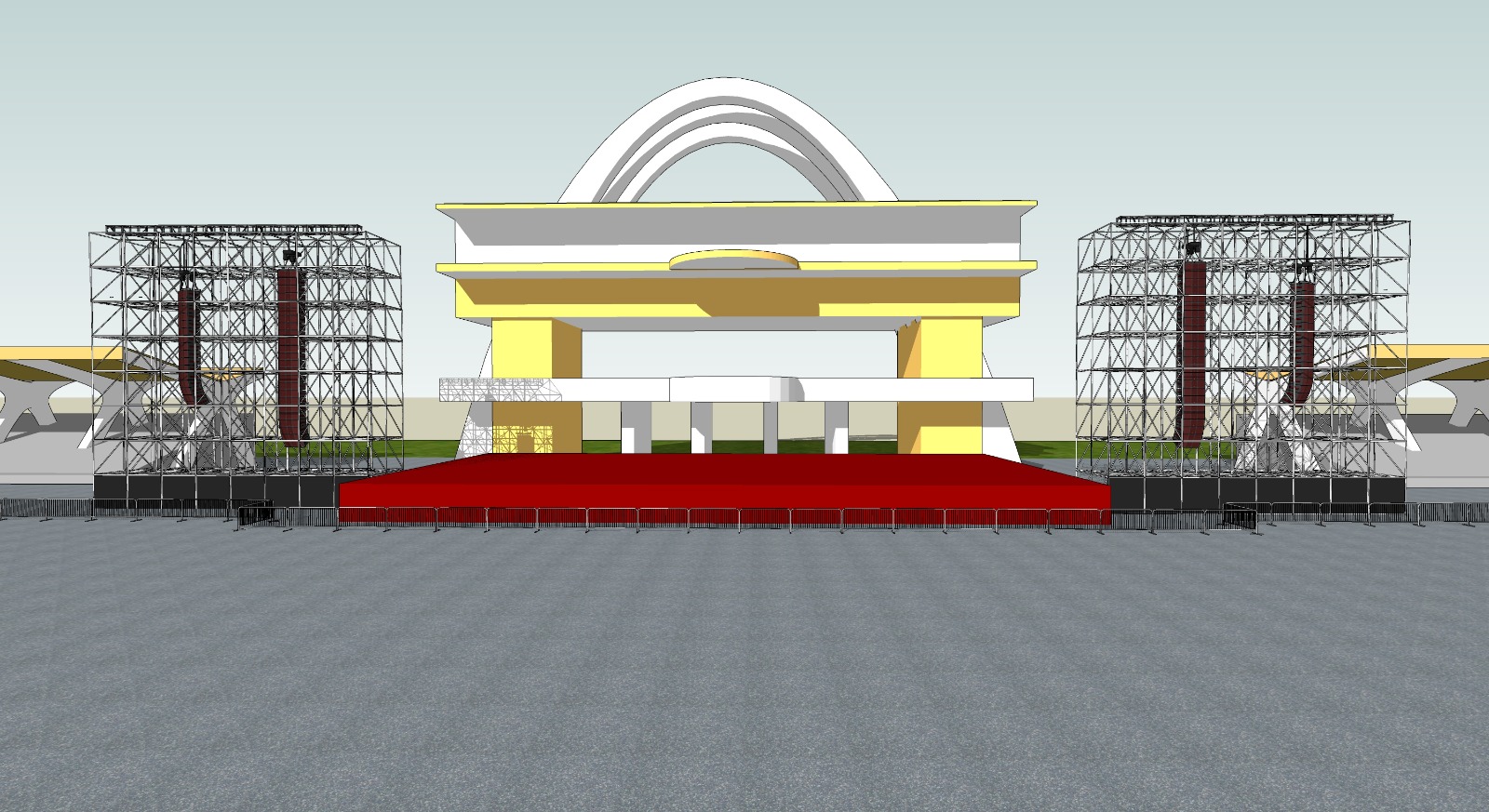 100,000 people stadium fully solution design in Ghana (3)