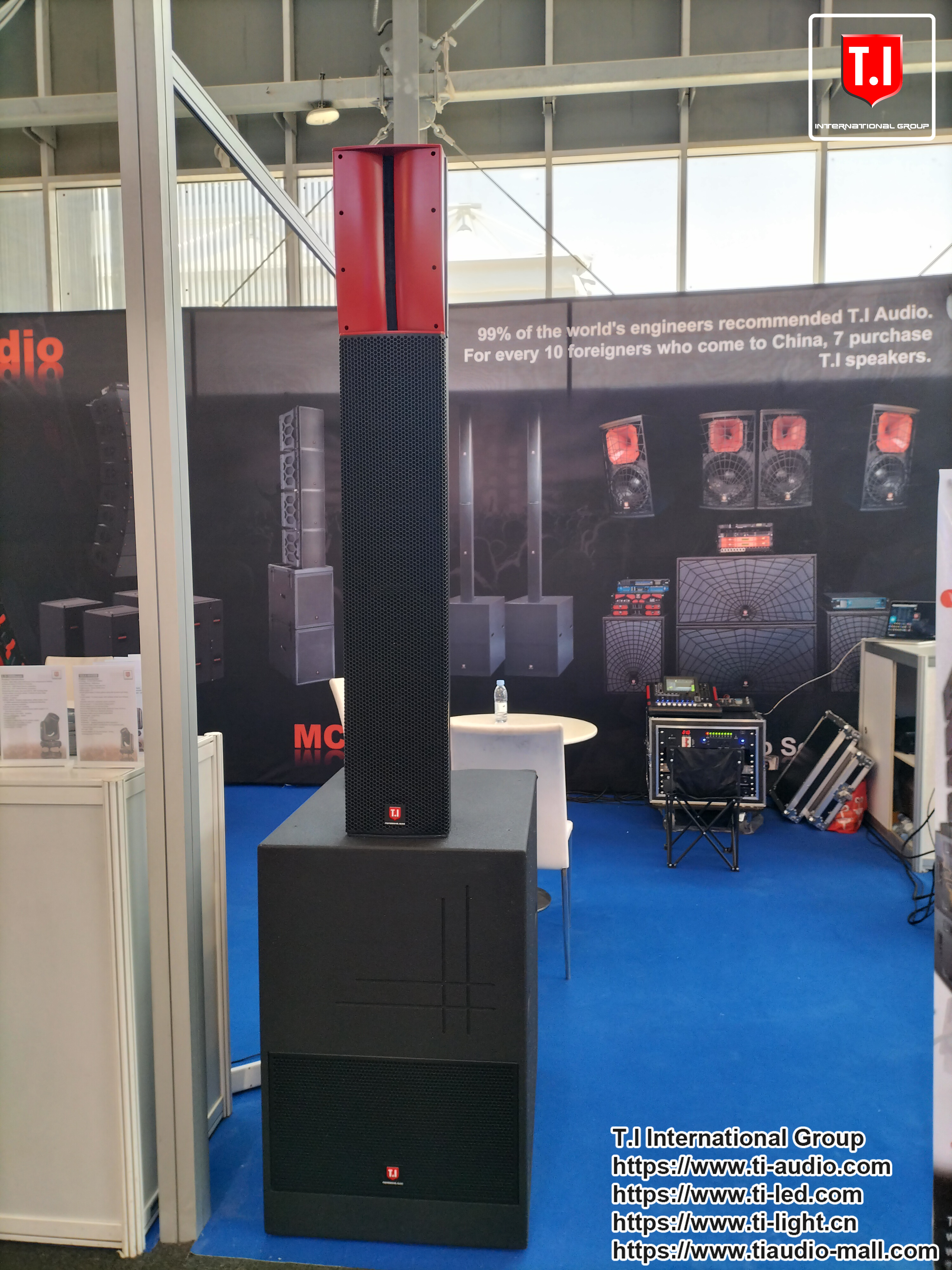 See you tomorrow in T.I Booth in Riyadh Saudi Arabia *See you tomorrow in T.I Booth in Riyadh Saudi Arabia.Our booth:1A10.*
*We will demo our sound system,lighting,stage truss and led screen in this expo.