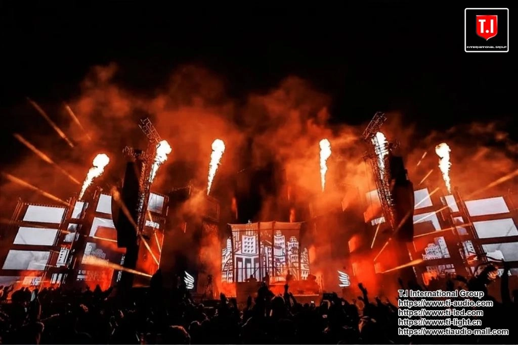 TI sound system+LED+Lighting show
