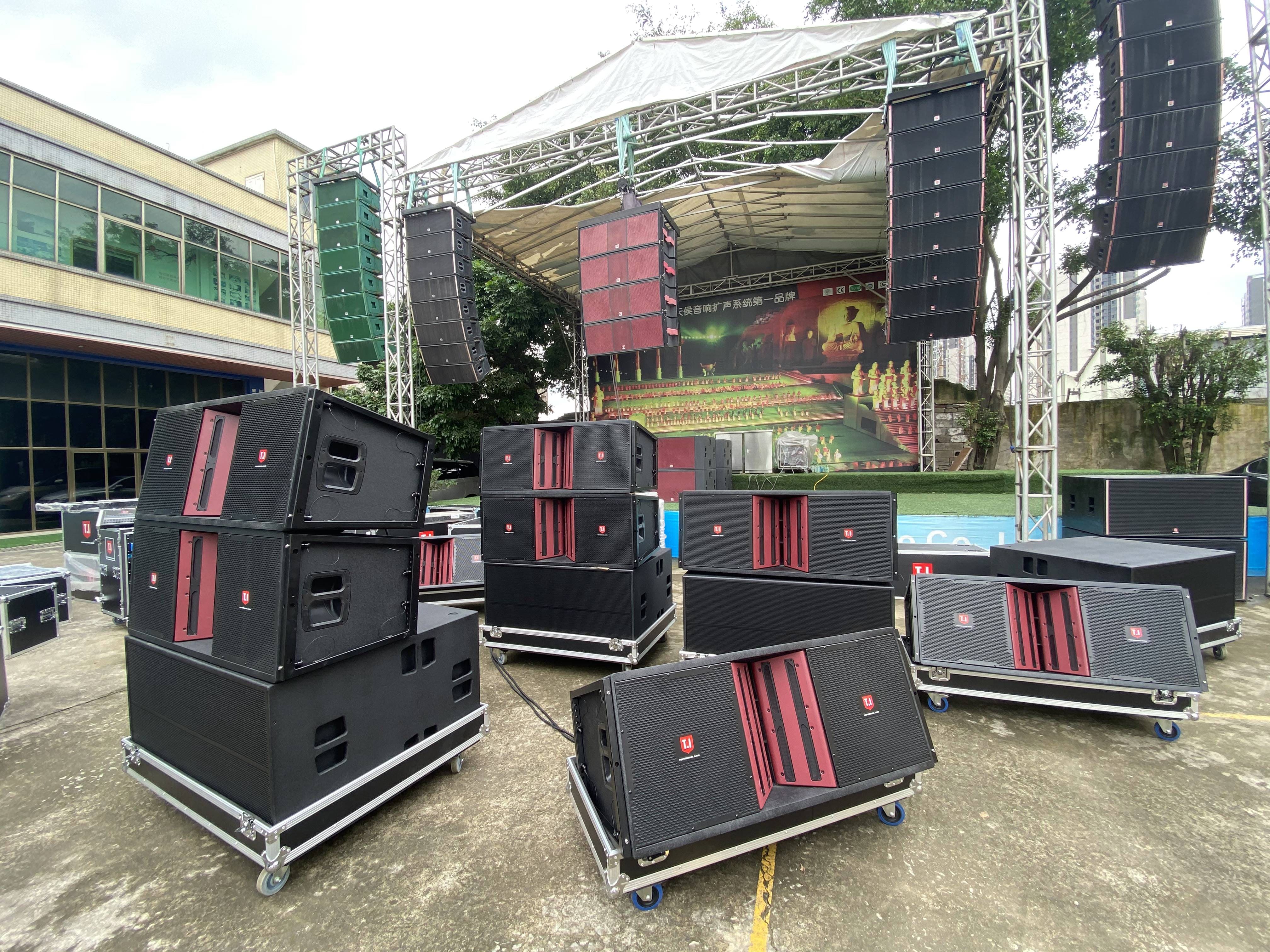 LA-215 line array testing line array speaker system