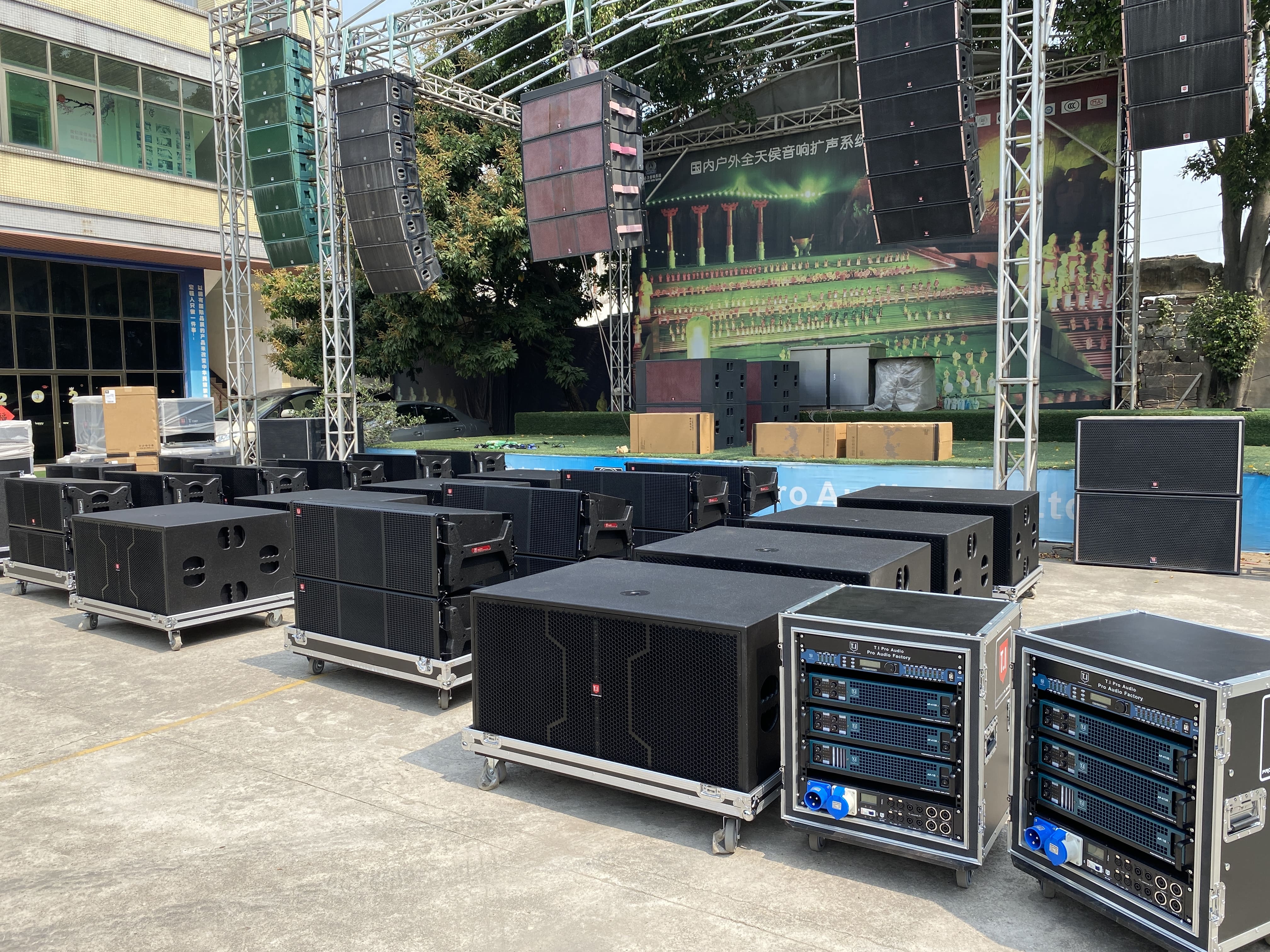 Subverting your perception! LA-2122 dual 12-inch line array the ultimate acoustic weapon that conquers all scenarios with just one box!