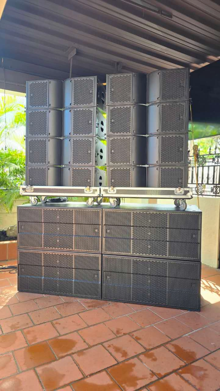 Pro-2123 Line Array System in Guyana – Positive Feedback from Local Company