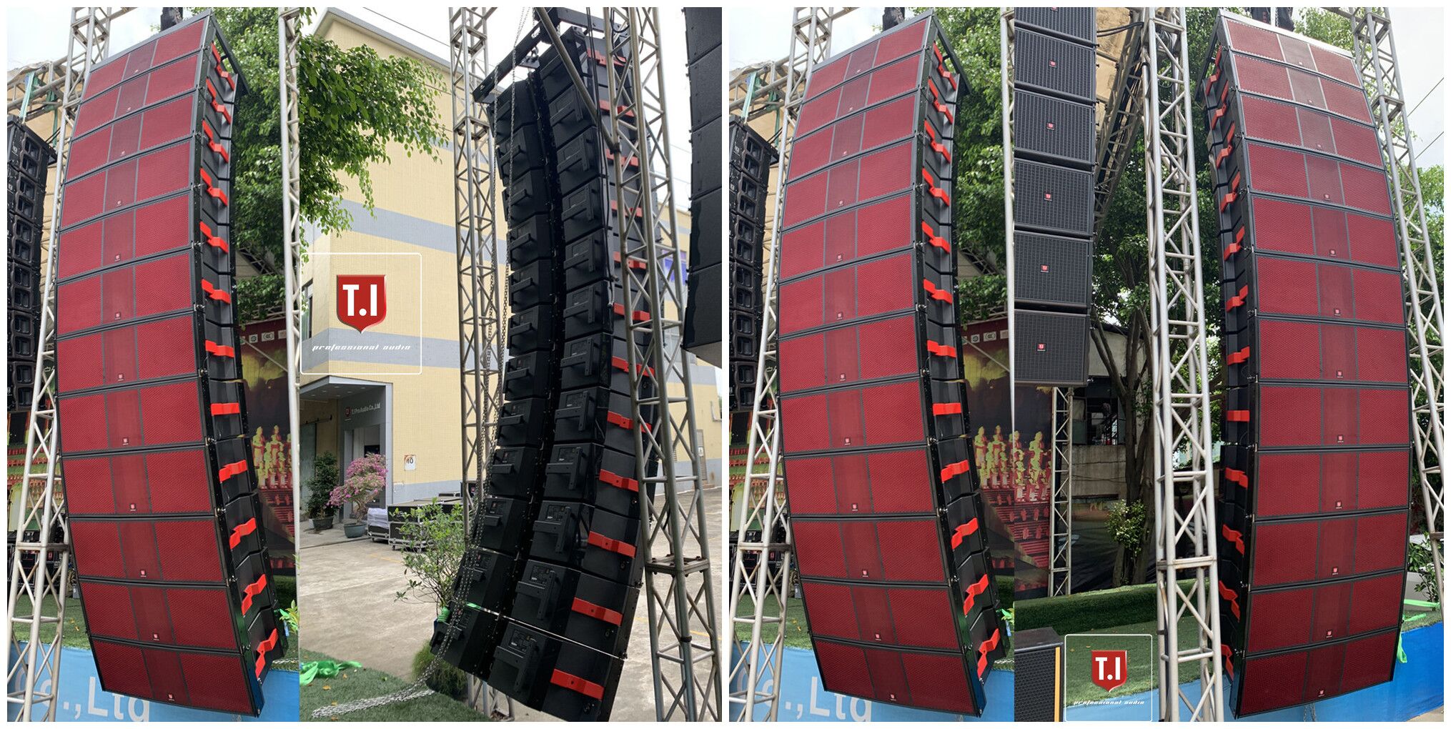 MAX215 was born for big outdoor events, such as concert, church, crusades, etc. With its 100% waterproof design, it can be used in strong sunlight or heavy rain without worrying about any safety problems.