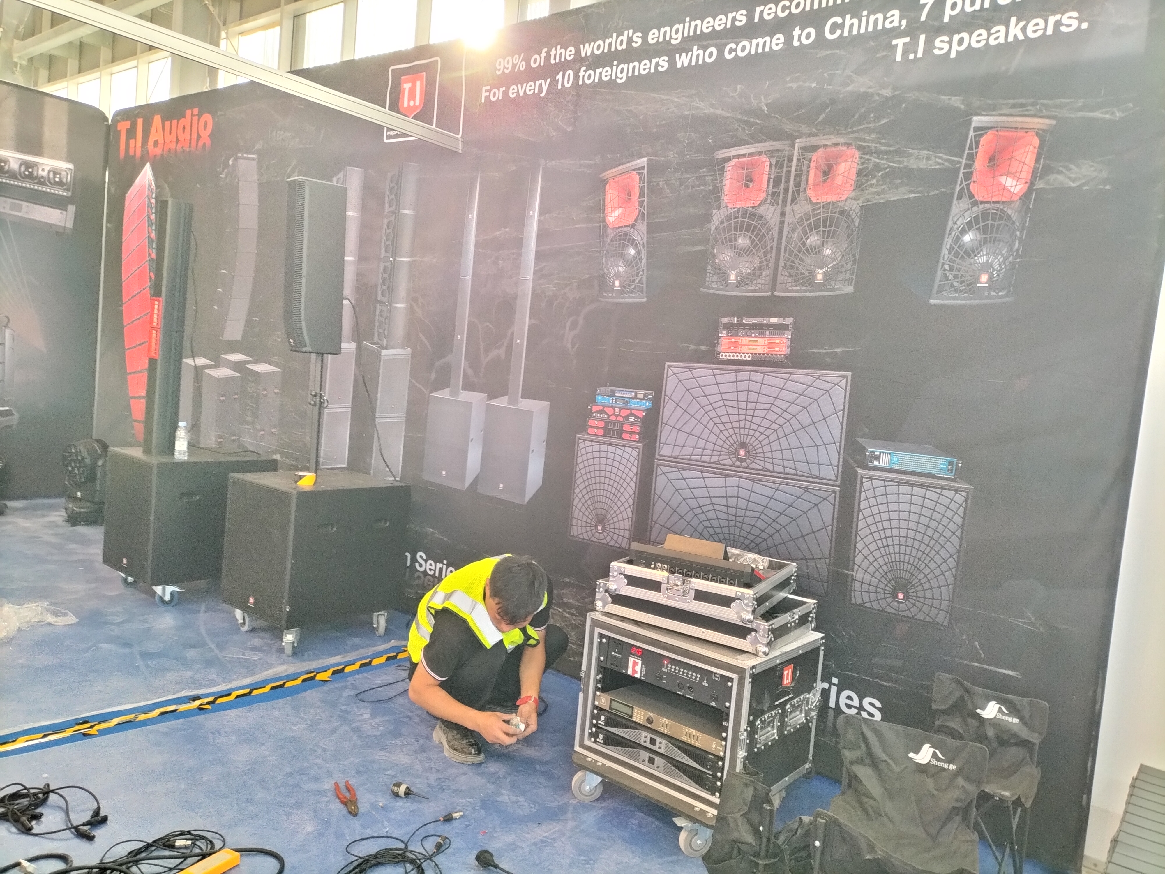 See you tomorrow in T.I Booth in Riyadh Saudi Arabia *See you tomorrow in T.I Booth in Riyadh Saudi Arabia.Our booth:1A10.*
*We will demo our sound system,lighting,stage truss and led screen in this expo.