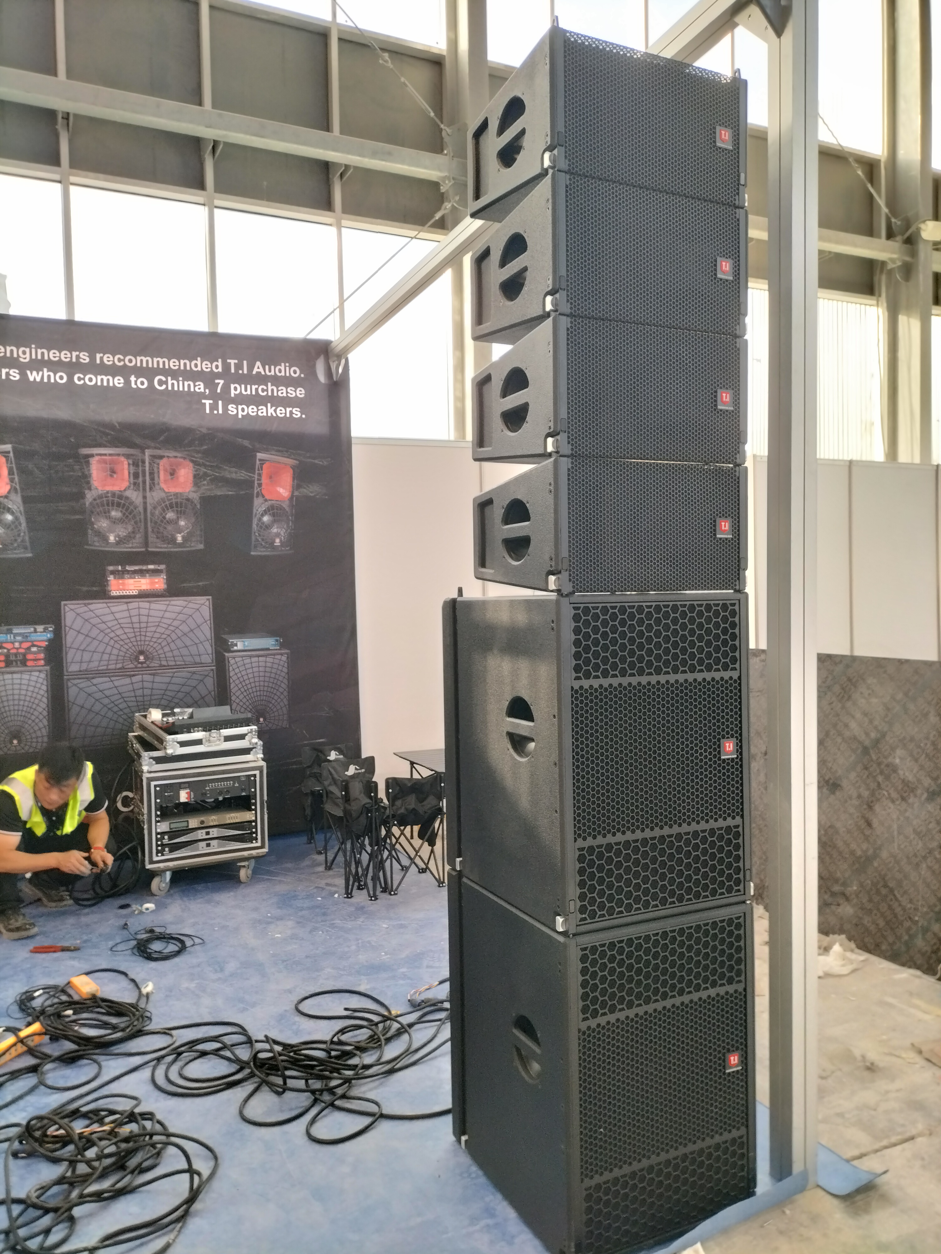 See you tomorrow in T.I Booth in Riyadh Saudi Arabia *See you tomorrow in T.I Booth in Riyadh Saudi Arabia.Our booth:1A10.*
*We will demo our sound system,lighting,stage truss and led screen in this expo.