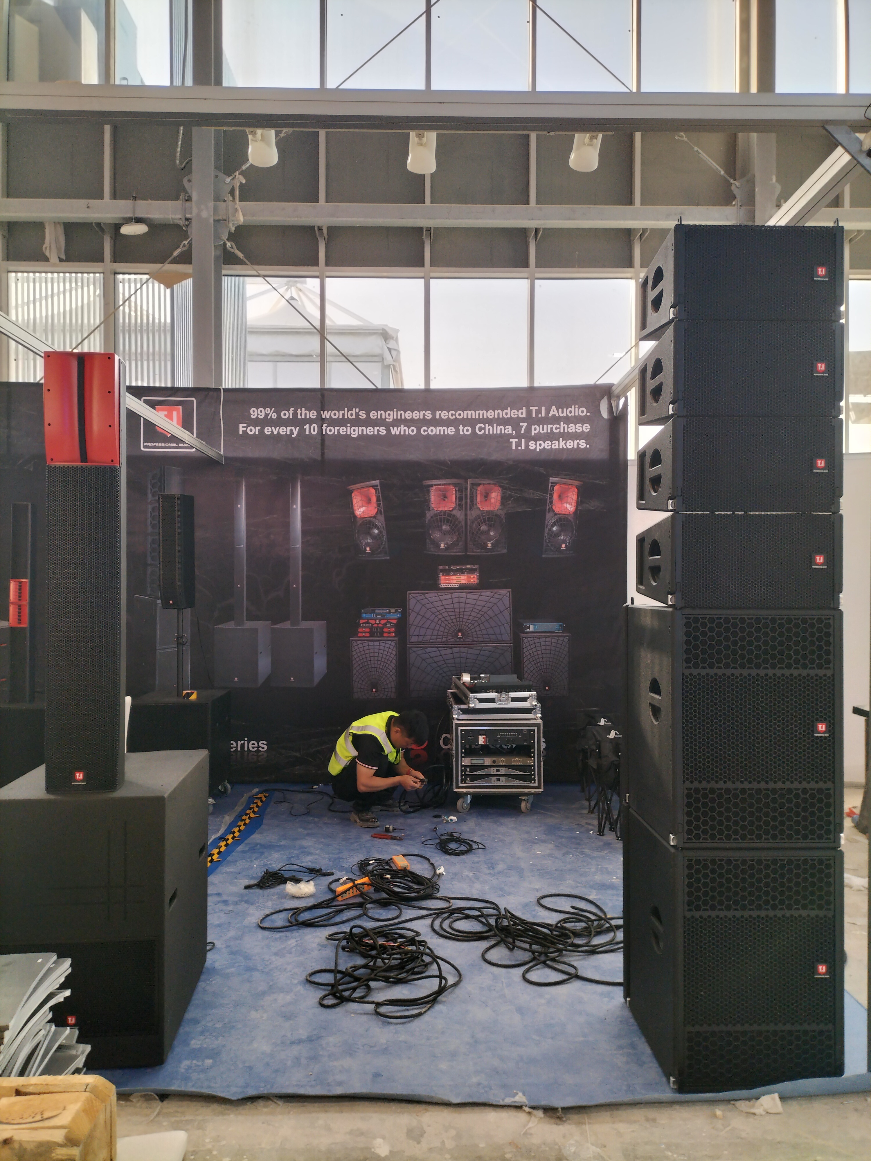 See you tomorrow in T.I Booth in Riyadh Saudi Arabia *See you tomorrow in T.I Booth in Riyadh Saudi Arabia.Our booth:1A10.*
*We will demo our sound system,lighting,stage truss and led screen in this expo.