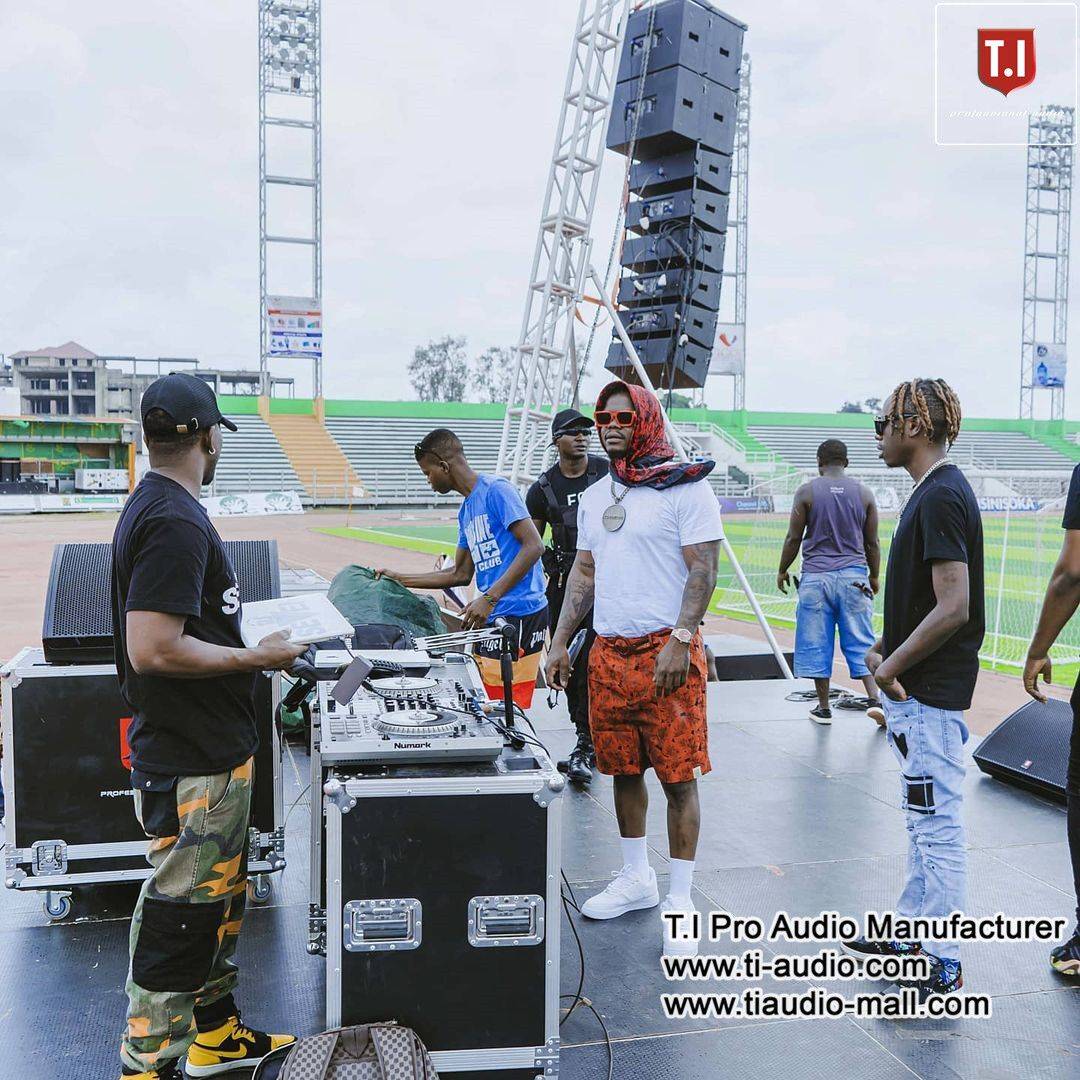 T.I Audio in Tanzania Stadium with 12 pieces LA-210p+4LA-215BP+4LA-218P (10)