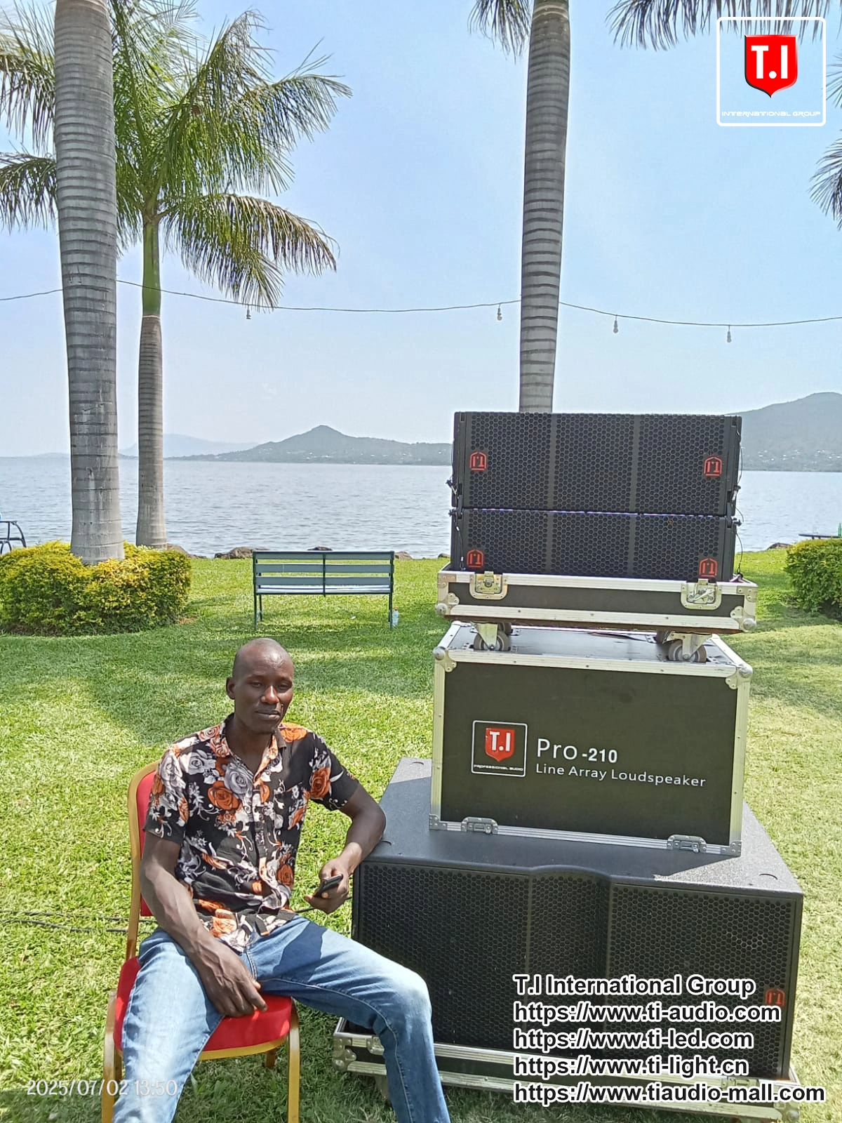 T.I Pro-210 in Kenya.T.I Pro Audio professional dual 10 inch line array system two way passive neodymium speakers