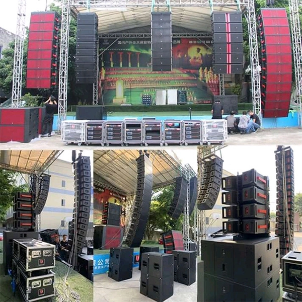 line array pa system display