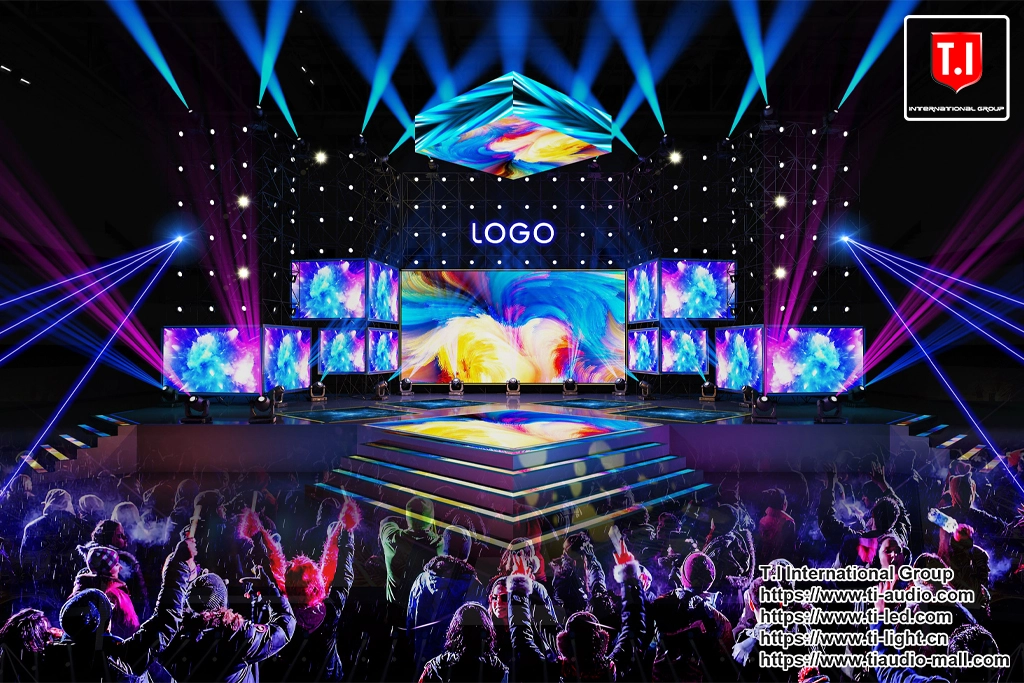 Stage lighting and sound system