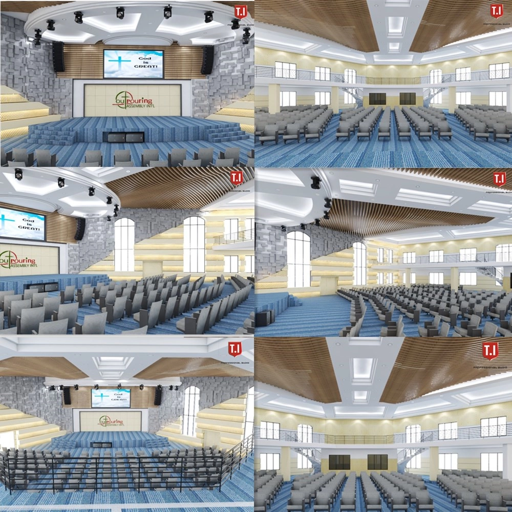 Church fully solution design from sound,lighting,truss and led from T.I International (1)