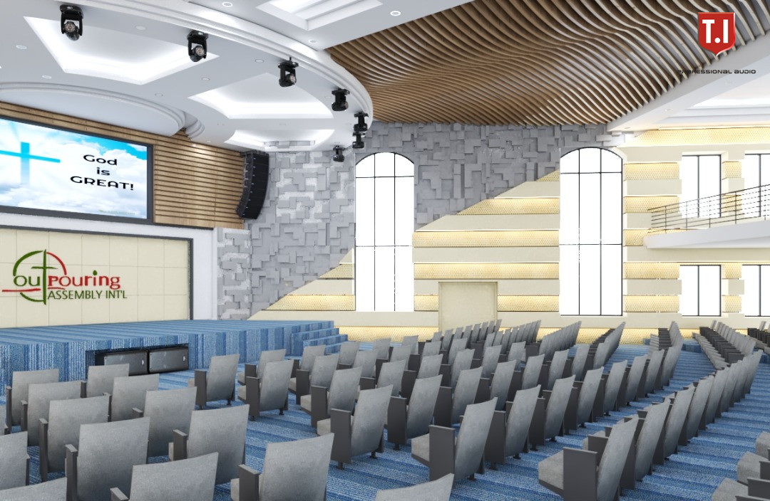 Church fully solution design from sound,lighting,truss and led from T.I International (5)