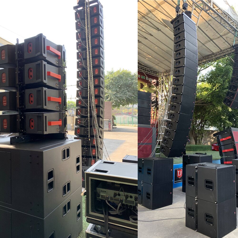 max6 T.I Pro Audio mini waterproof passive line array speakers dual 6.5 inch sound equipment stage speaker for church.